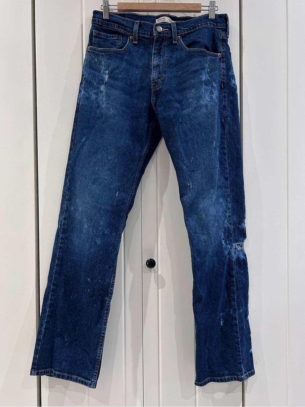 Levi Strauss ‘Relaxed Fit’ 606 distressed jeans